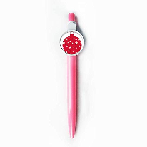 Stylo à bille rétractable bleu à motif étoile de Noël pour écrire sans taches