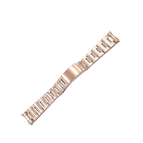 Banda de la banda de vigilancia de 20 mm 316L acero inoxidable bicolor rose silver para reloj 5