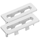 WHAMVOX 2 piezas Anillo de Desbordamiento para Lavamanos Plástico Resistente Cubierta para Hueco de Desagüe Inserto para Fregadero y Lavabo de Baño