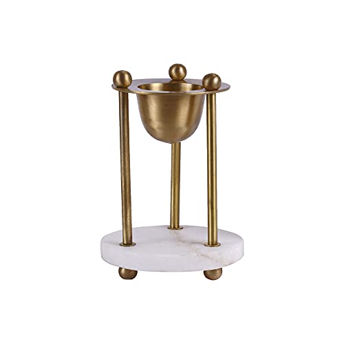 PNC-Pavitram Nature Care Presents Camphor LAMP Stand Stone Base Set of 01 with 100gms Camphor Packet and Tea Candle