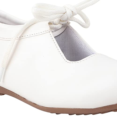 Image of Women and Girls Solid Lace-Up Smart Casual Sneakers