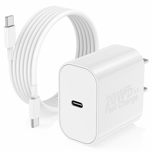 iPhone 17 16 15 Charger/10ft Type C to C Charging Cable Cord Long, USB C Fast Charging Block Plug for Apple iPhone 17 Pro Max/17 Air/16 Pro/15 Plus/AirPods/iPad/mini Plug Cube Birck Box Power Adapter