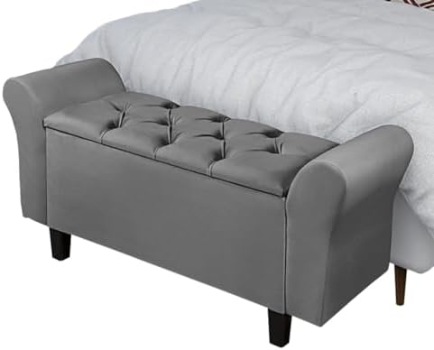 Recamier Baú Banco Divã Lara 1,50m Para Quarto Sala Moderno Organ...