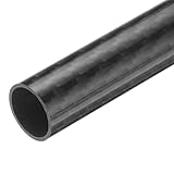 QUARKZMAN 1 Stück Carbon Fiber Tube 14 x 16 x 330mm Glossy Surface Rod 3K Roll Wrapped Pure Carbon Round Tubing für RC Flugzeug Multicopter