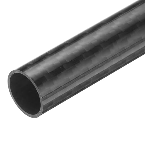 QUARKZMAN 1 Stück Carbon Fiber Tube 14 x 16 x 330mm Glossy Surface Rod 3K Roll Wrapped Pure Carbon Round Tubing für RC Flugzeug Multicopter