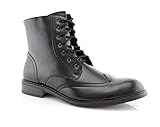 Delli Aldo Ken M828 Men's Western Style Wing-Tip 6 Inch Tall Oxford & Derby Dress Boots
