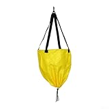 Cinturón de entrenamiento de resistencia de natación ajustable con paracaídas de arrastre para un óptimo desarrollo de natación (amarillo)