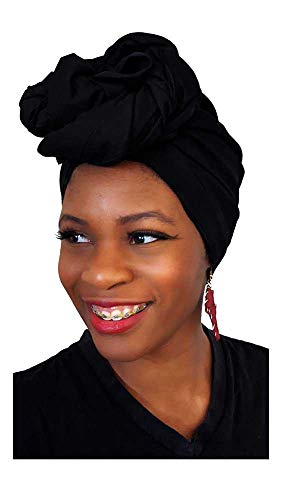Dupsie's Black Cotton African Head Wrap3