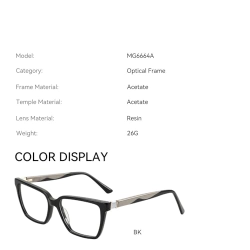 Montures de lunettes acétate MUTYNE femme légères confort anti-glisse - 3