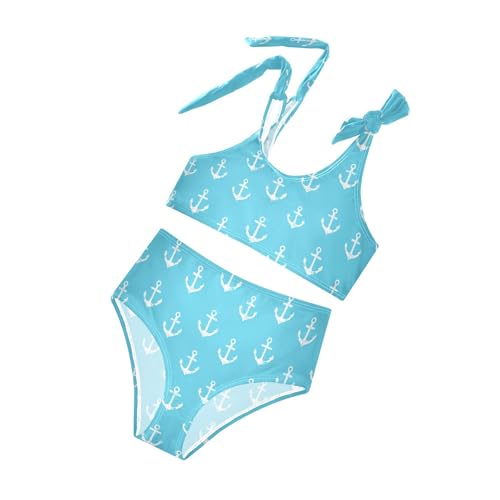 Image of Girls Tankini Swimsuit 2 Piece Pink Unicorn Donuts Summer Beach Bikini Bathing Suit 3T