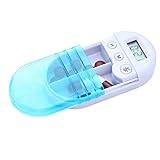 Milisten Pill Box with Alarm Reminder 2 Times a Day Medication Organizer Timer Digital Electronic Smart for Outdoor Travel Dispenser 1 Pc