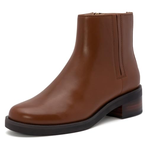 ABEO Traverse Ankle Booties for Women | Fall Boots for Women | Water Resistant Leather | Built-In Orthotic Insole