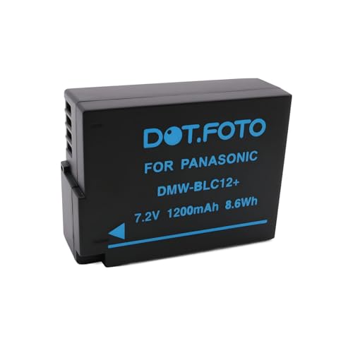 Dot.Foto DMW BLC12, DMW BLC12E Premium 7.2v / 1200mAh Batería Recargable para Panasonic Lumix DC G97 DMC FZ200 DMC FZ1000 DMC G5 DMC G6 DMC G7 DMC GX8 DMC G85 DMC GH2