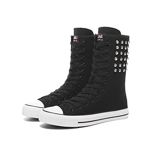 Momuk Womens High Top Canvas Sneakers Lace up Fashion Casual...