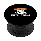 Photo Gallery attenzione evitare istruzioni dettagliate - sarcasm rude snarky popsockets popgrip adesivo Photo Gallery attenzione evitare istruzioni dettagliate - sarcasm rude snarky popsockets popgrip adesivo