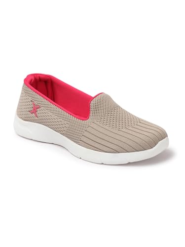 Image of Carlton London Breathable Knit Slip-On Sneakers - Lightweight Comfort for Everyday Wear