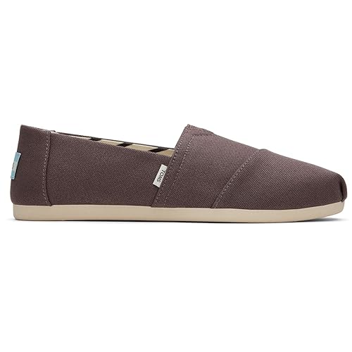 TOMS Alpargata Cotton Canvas Womens Ash Espadrilles-UK 7 / EU 40