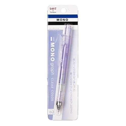 Image of Tombow Pencil DPA-139F Mechanical Pencil, Mono Graph (Monograph), Clear Color, 0.3mm (Clear Purple)