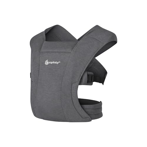Image of Ergobaby Embrace Newborn Baby Carrier for Infants 0-12 Months (7-25 lbs) - Ergonomic 2-Position Infant Carrier with Head and Neck Support, Hip-Healthy Positioning - Heather Grey