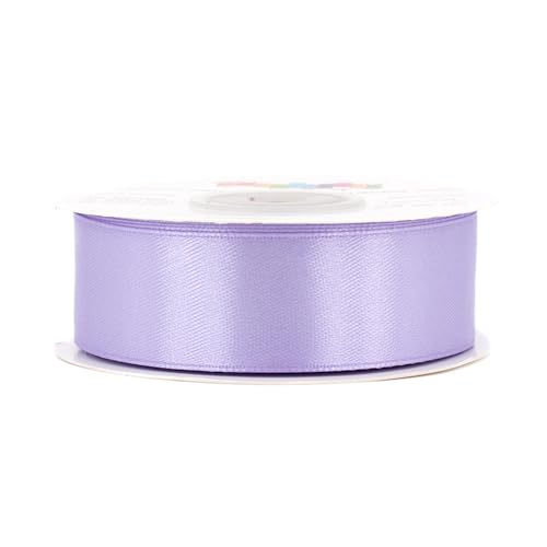 Rouleau de Satin 25 m 25 mm PARME - Ruban Unilatéral Décoratif pour Mariage, Baptême et Cadeau
