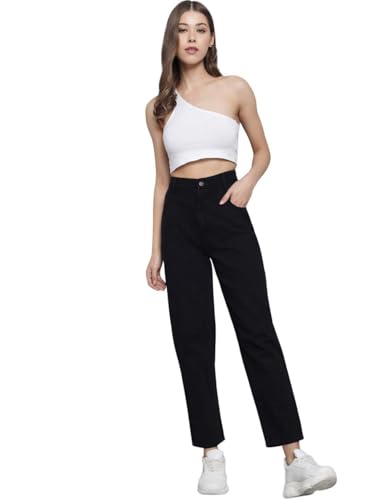 Image of KOTTY Women's High Rise Cotton Lycra Blend Ankle Length Slim fit Jeans