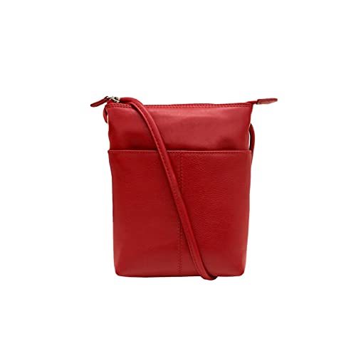Image of ili New York Leather Mini Sac Crossbody - Genuine Leather Crossbody Bags for Women with RFID Blocking, Adjustable Strap