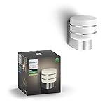 Ahora, puedes ampliar la tecnología Hue a tus espacios exteriores. El farol de pared Tuar puede conectarse a tu puente Hue existente, lo que permite beneficiarse de todas las funcionalidades, como el control a distancia, el geoperimetraje y la programación. El puente Hue no está incluido.
