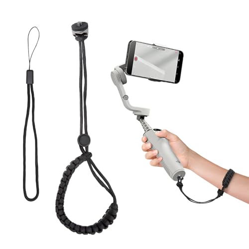 DAWRIS Kamera-Handschlaufe mit 1/4-Schraube für DJI Osmo Mobile 7P – Verstellbares Handgelenkband aus Nylon, Kompatibel mit Gimbal, Action-Cam & Smartphone-Stabilisator