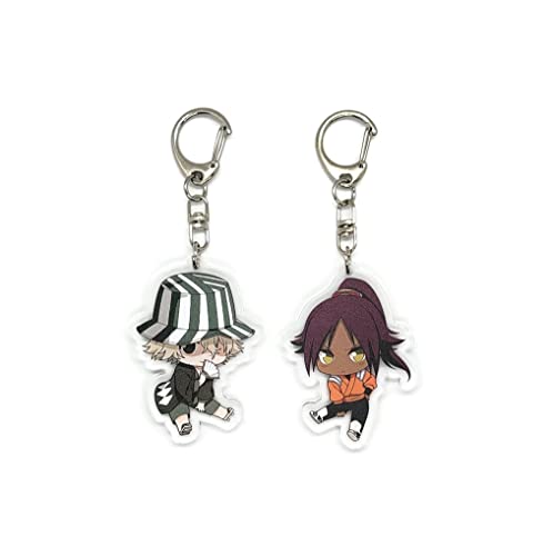 EBTY DREAMS Inc. - Set of 2 Bleac Acrylic Keychain Yoruichi Shihouin, Kisuke Urahara v1