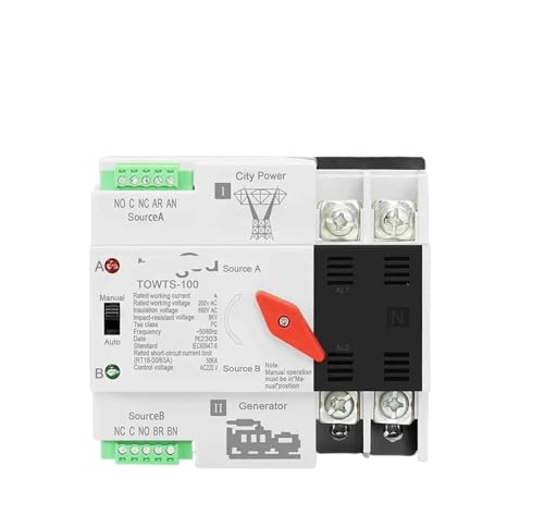 Commutateur de transfert automatique 2P 60A pour sécuriser l'électricité de votre maison