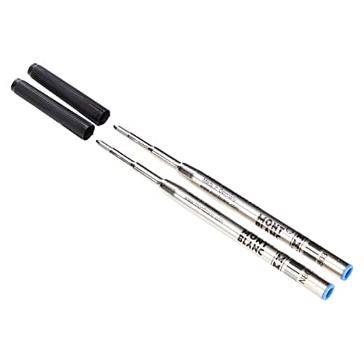 Montblanc Writers Edition 118204 - Recambio para bolígrafo (2 unidades), color azul