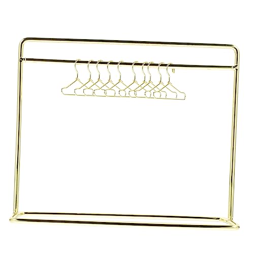 Garneck Mini Hangers for Doll Outfit Rack 11pc Metal Doll Hanger Set for Boys and Girls