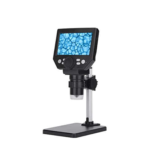 Microscope 4.3 Inch 1-1000X Zoom Electronic Digital Microscope Camera(Al and Plastic Stent)