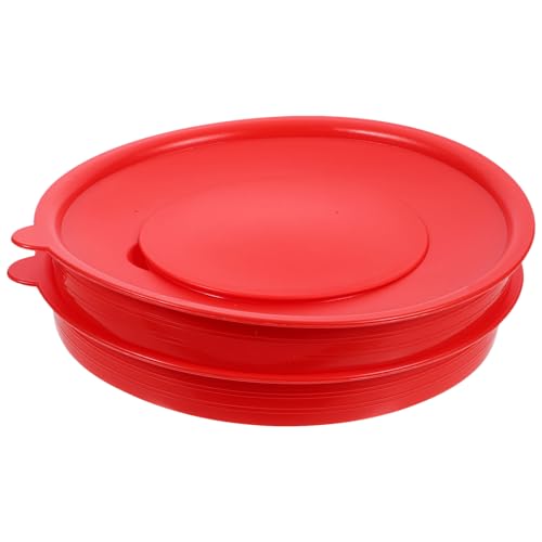 Homoyoyo Cubierta Antisalpicaduras para Batidor de Huevos Reutilizable 20 Cm de Silicona Roja, Tapa Protectora para Tazón Mezclador, Accesorio de Cocina para Evitar Salpicaduras