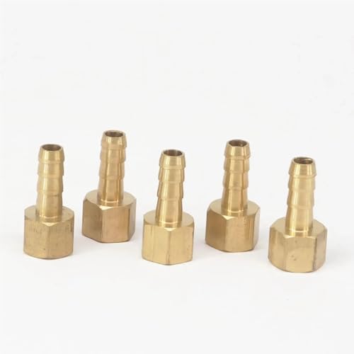 Racor hexagonal M16 de latón macizo para mangueras de agua de 6mm 4