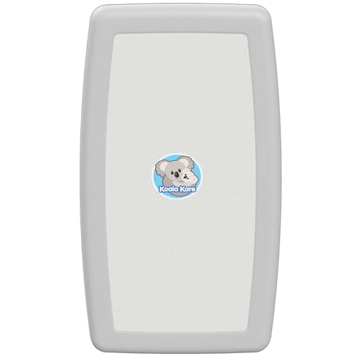 Koala Kare KB301-05 Vertical Surface Mounted Baby Changing Table - Foldable Plastic Diaper Changing Station (White Granite)