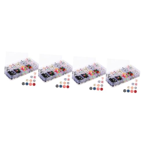 Perles acryliques cœur étoile petites perles espacement bracelets DIY lot multi-usage - 2