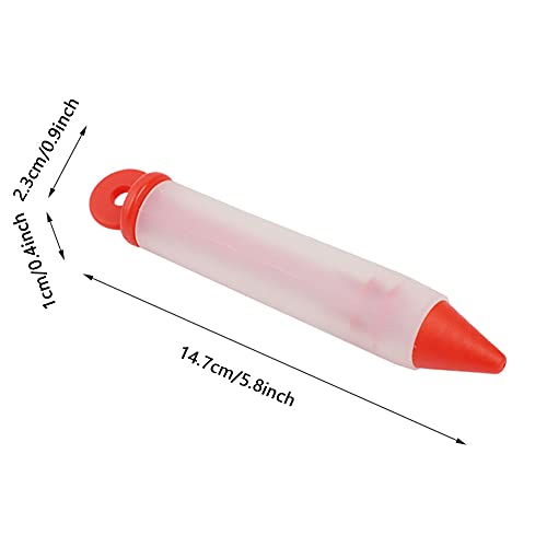 Lybunair Silicone Dessert Design Pen with Four Nozzles for Chocolate and Cream Decorating Artistic Lettering and Drawing on Cakes and Pastries (Blue) - Image 2