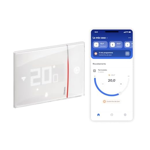 BTICINO SXW8002 Termostato WiFi 220V, Smarther2 with Netatmo, Termostato Caldaia da Incasso, Controllo da Remoto con App, Alexa, Google Assistant, Apple HomeKit, Programmabile, Risparmio Energetico