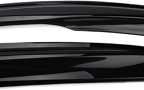 Window Visor Rain Guard Shade Compatible with 2006-2011 Civic Sedan 4Door, Side Window Vent Deflector, Dark Smoke Tinted, JDM Mug Tape On Style,06 07 08 09 10 11