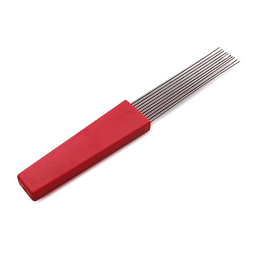 IWOMA Stainless Steel Scraper Handles Drum Brush Orff Percussion for Party Gifts Percussion Musical Instrument Training Tool, 27*3.8*1.4cm, As the Picture Shows