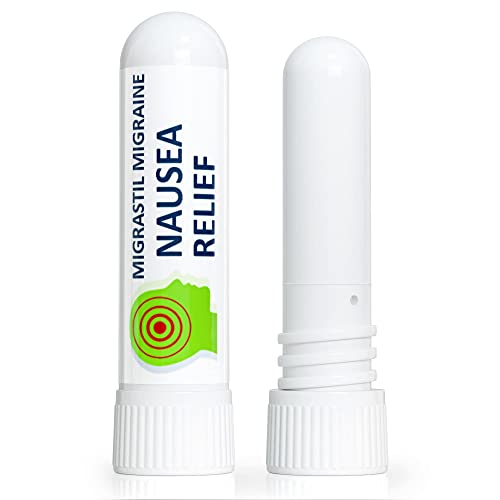Basic Vigor Migrastil Nausea Inhaler (2-Pack) - Pocket Size Aromatherapy Stick for Queasiness - All Natural, Fast Acting Help