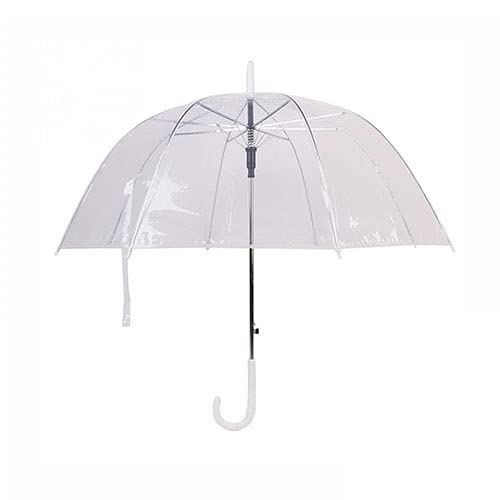 ANWUYANG San 1pcs Langer Griff 8K-Regen-Regenschirm, Transparentes Regenschirm, Männlich Weiblich Mode Windundurchlässiges Regenschirm Cover