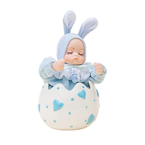 LOVE FOR YOU Eggshell Bobblehead Doll Baby Music Box for Girls and Boys Kids Sister Son Daughter Mom Granddaughter Grandson Baptism Christening Shower Decoration Christmas Birthday Presents Gifts