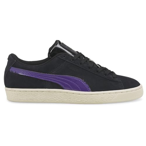 PUMA Womens Suede Classic Cat Woman Lace Up Sneakers Shoes Casual - Black, Purple