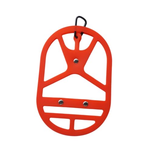 [Zani Puff] Backpack Shoe Holder Clip, XL Size (15cmx23.9cm/5.91"x9.41"), Waterproof Silicone Cover for Outdoor Activities, Red