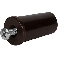 Tapones Antideslizantes Persianas Schellenberg 10258 Tapón de Tope para persiana, marrón, 24 x 39 mm, Set de 4 Piezas