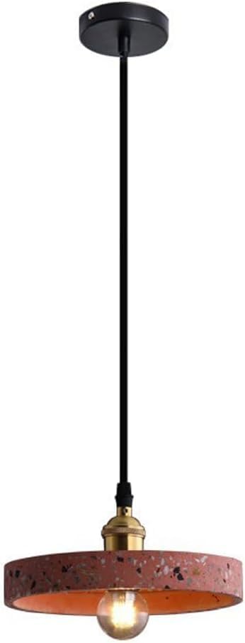 Miniatura 7 de Mini lámpara colgante de terrazo retro, lámpara colgante de piedra vintage con acabado de latón, lámpara de techo de cemento industrial para cocina,