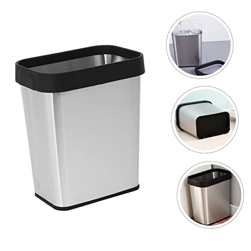 Basurero de Acero Inoxidable con Tapa para Cocina Oficina miniatura 6