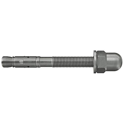 Image of fischer FAZ II 10 /20 H R Bolt Anchor with Cap Nut for Attaching Railings and Consoles in Concrete, with Approval, Stainless Steel, Pack of 20, Item No. 543397